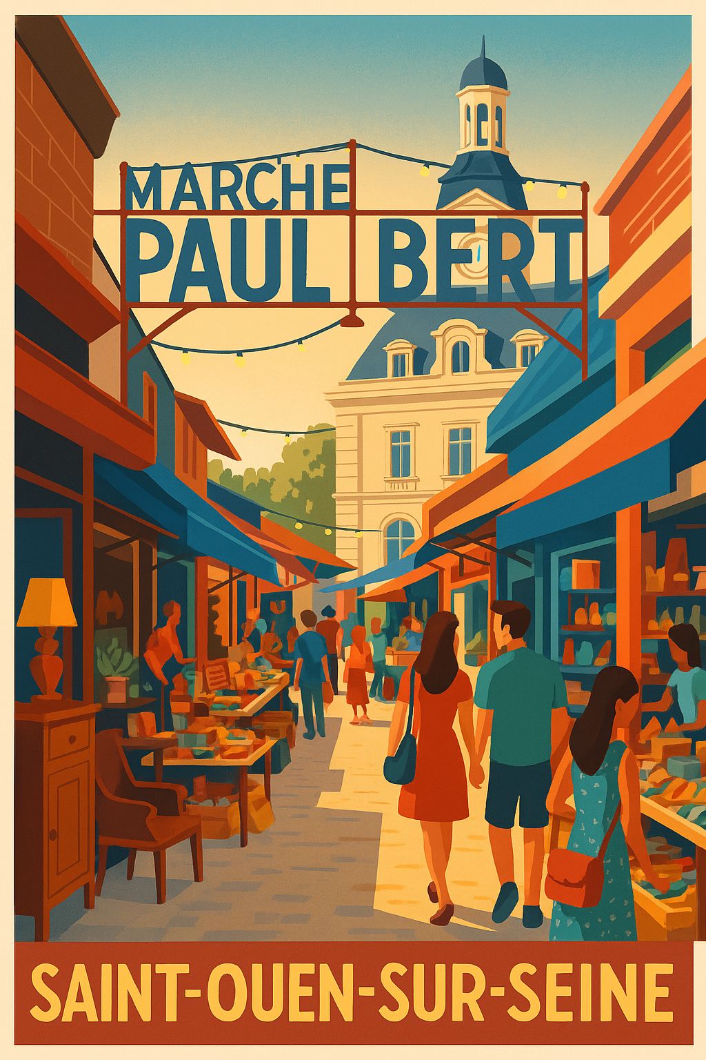Saint-Ouen-sur-Seine - Le charme du Marché Paul Bert