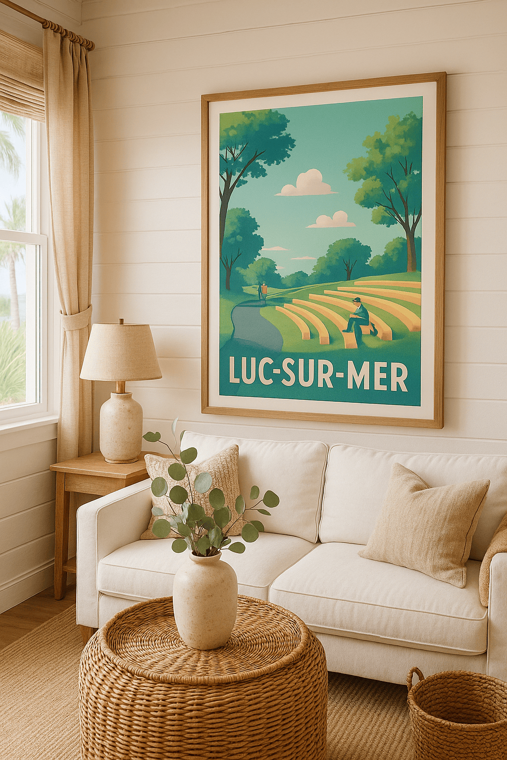 Calvados France Affiche de Luc-sur-Mer - La sérénité au cœur de la nature
