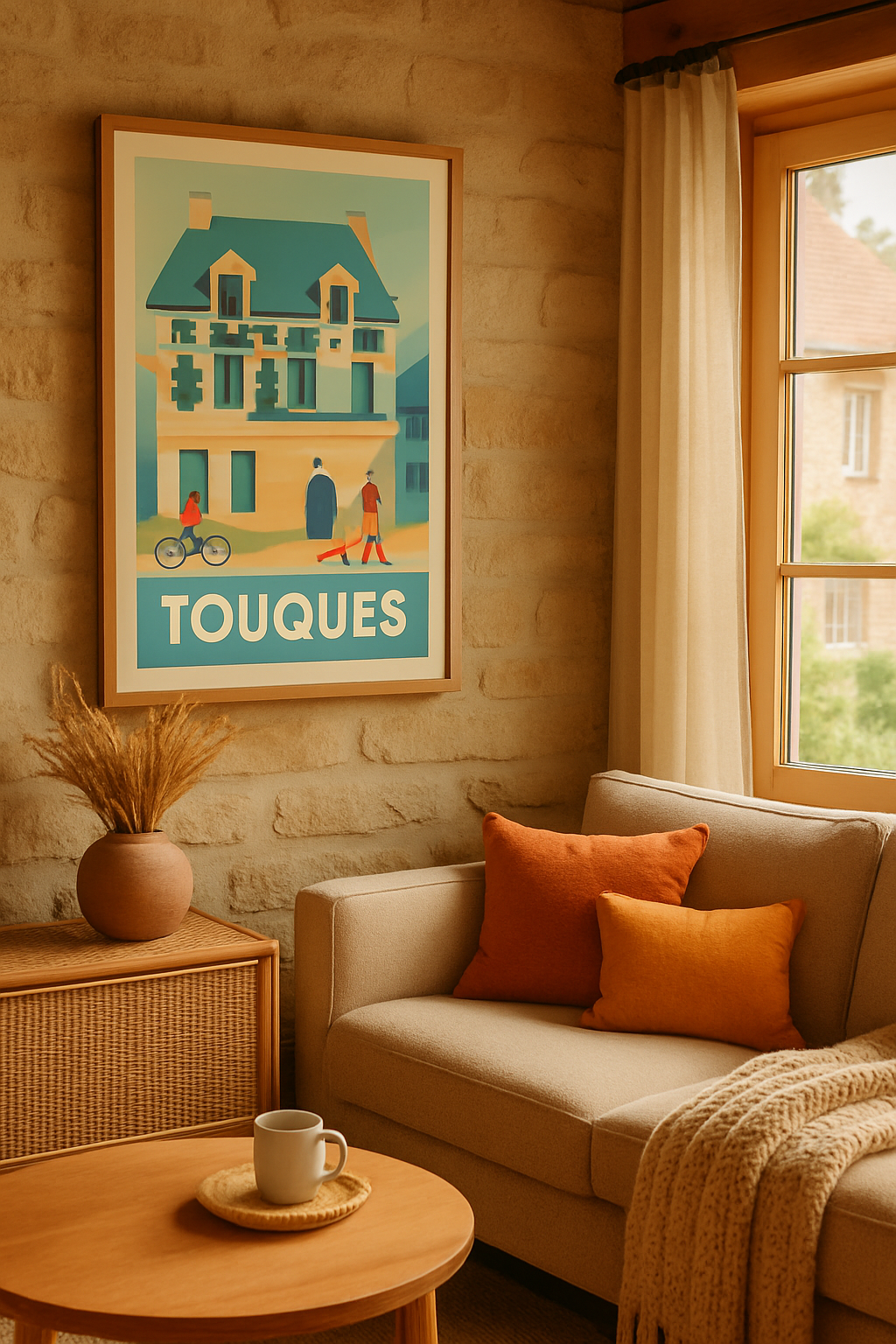 Calvados France Affiche de Touques - Charme et douceur normande