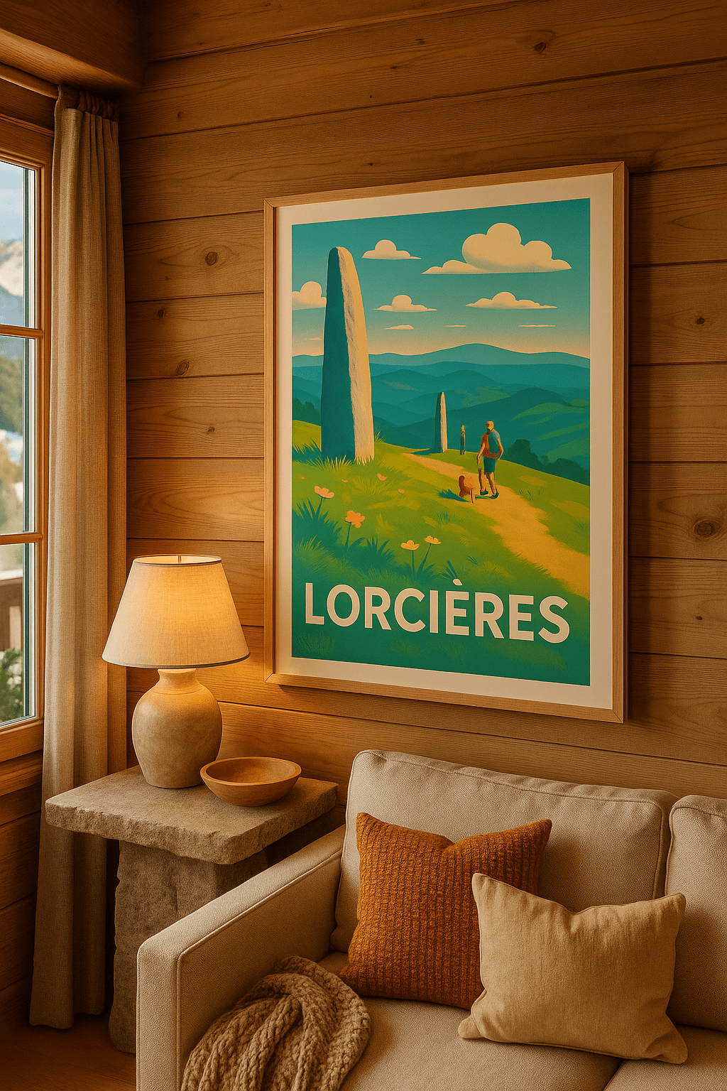 Cantal France Affiche de Lorcières - Randonnée et nature préservée