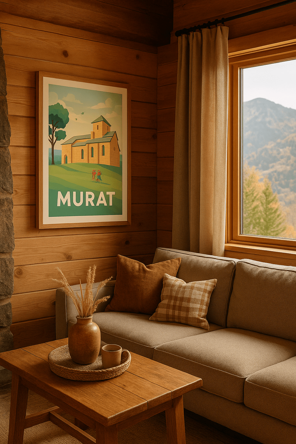 Cantal France Affiche de Murat - Escapade paisible au cœur de la nature
