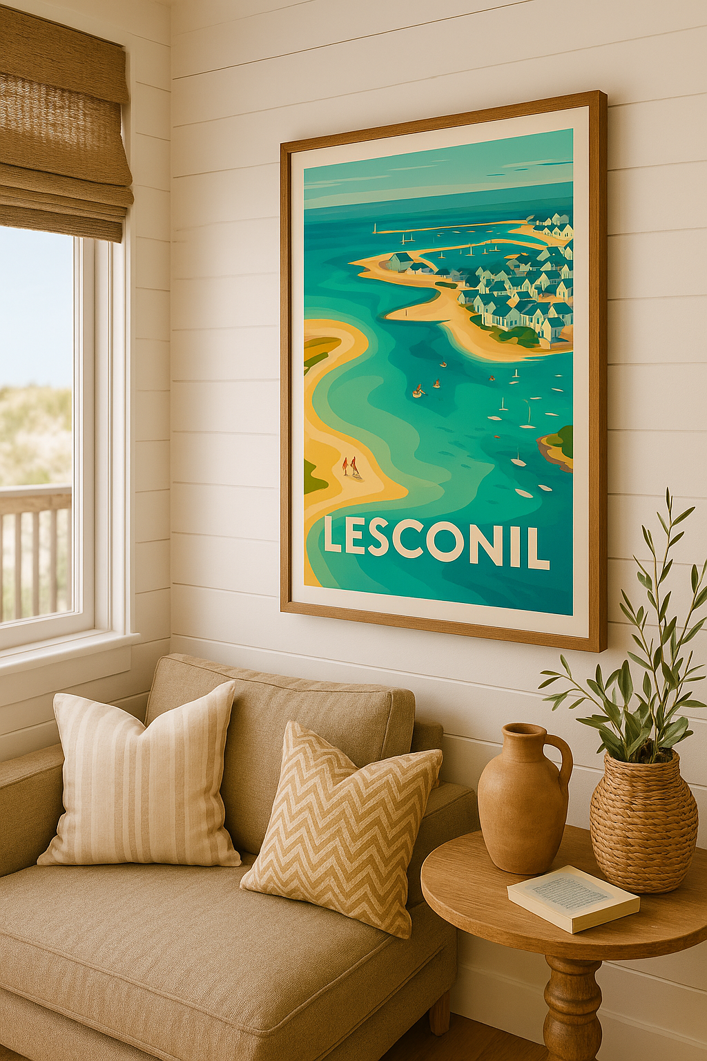 Affiche Lesconil — Escapade paisible en bord de mer · poster d'art de Lesconil