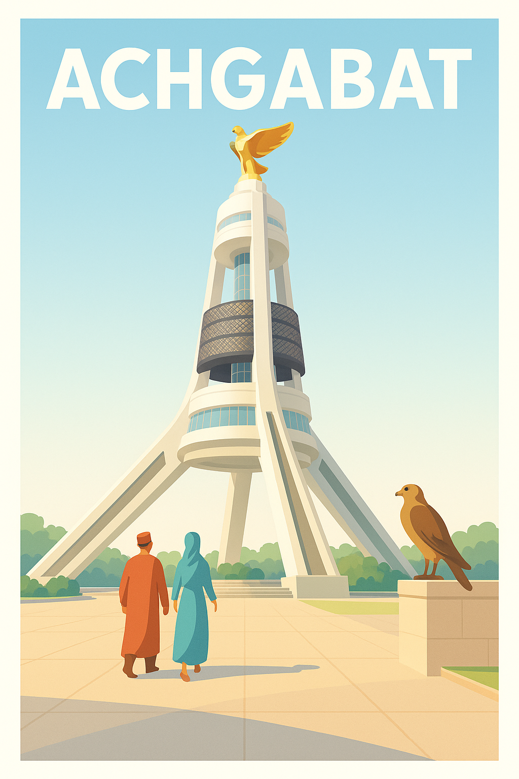 Affiche de Achgabat - L'élégance architecturale au cœur du Turkménistan