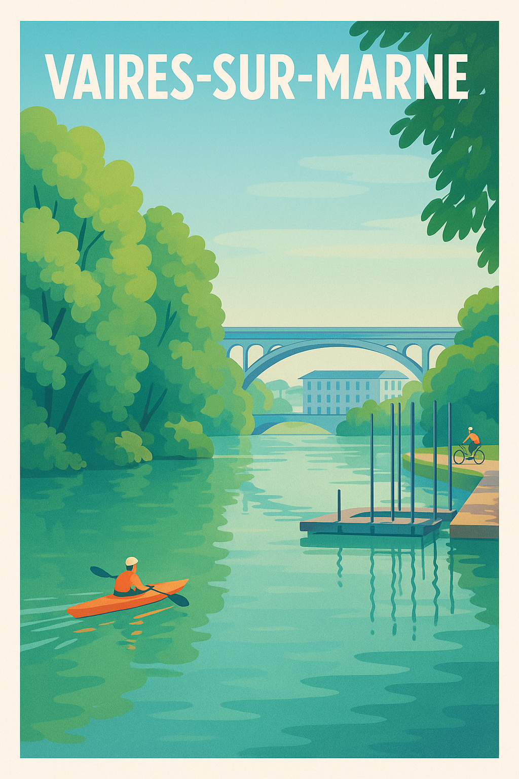 Affiche de Vaires-sur-Marne - Sérénité au fil de l'eau