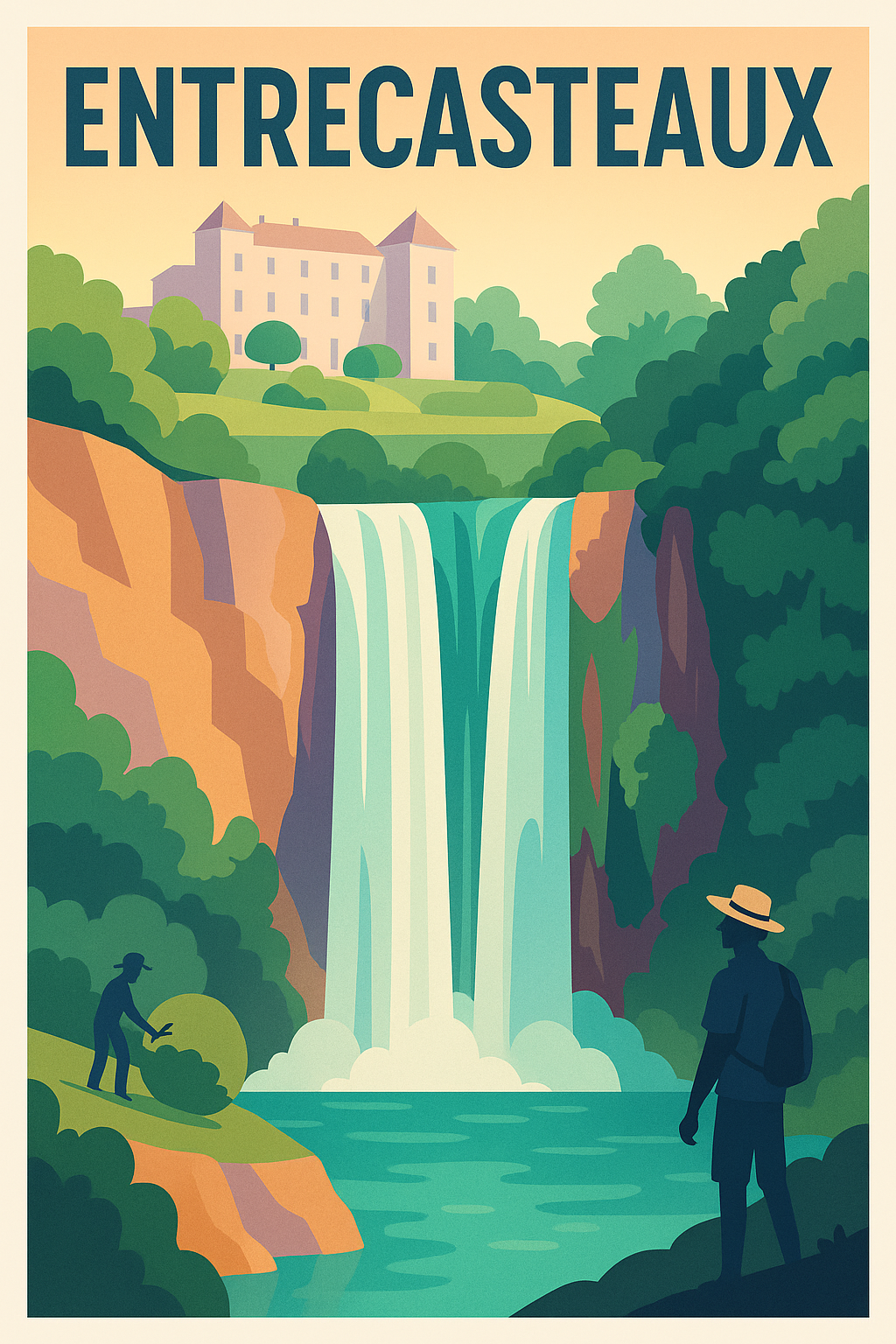 Affiche de Entrecasteaux - Splendeur naturelle et patrimoine authentique