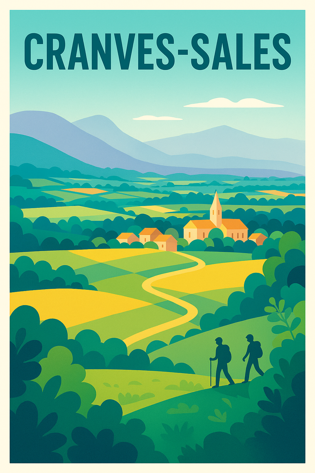 Affiche de Cranves-Sales - Échappée verte au cœur des paysages vallonnés