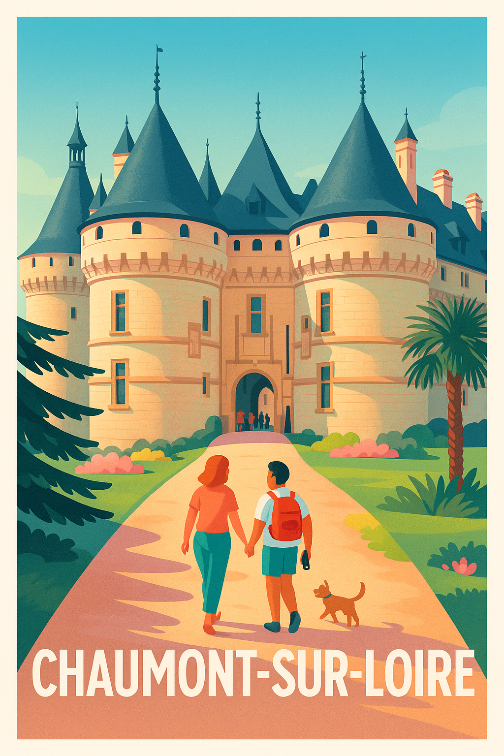 Affiche Chaumont-sur-Loire — Découvrez le charme historique · poster d'art de Chaumont-sur-Loire