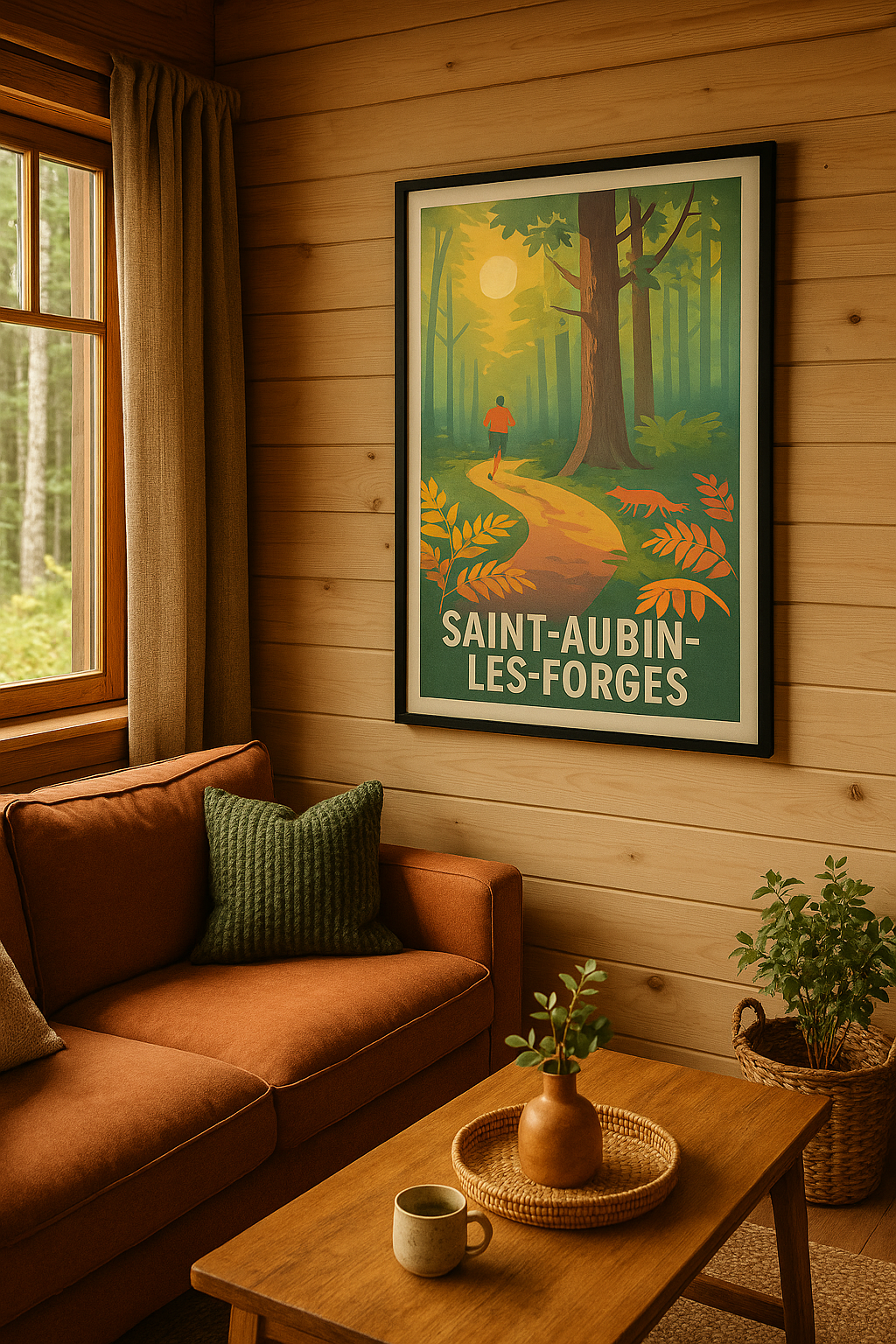 Mise en situation Affiche de Saint-Aubin-les-Forges - Échappée nature au cœur de la forêt