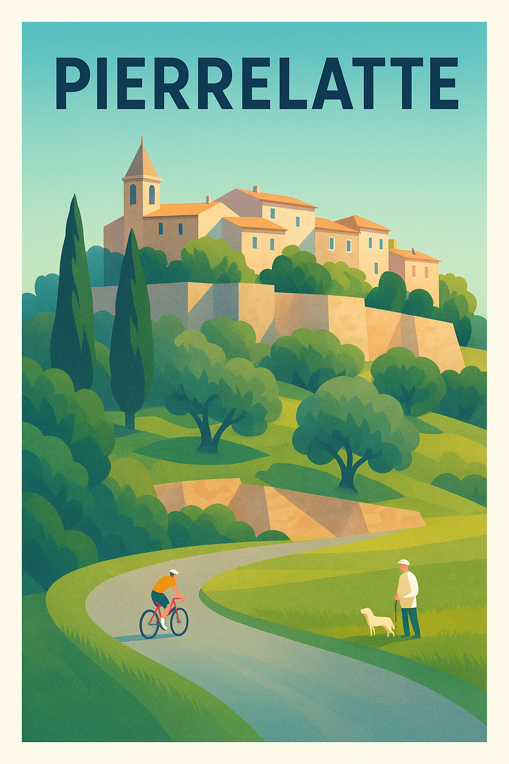 Affiche de Pierrelatte - Charme provençal au fil des sentiers