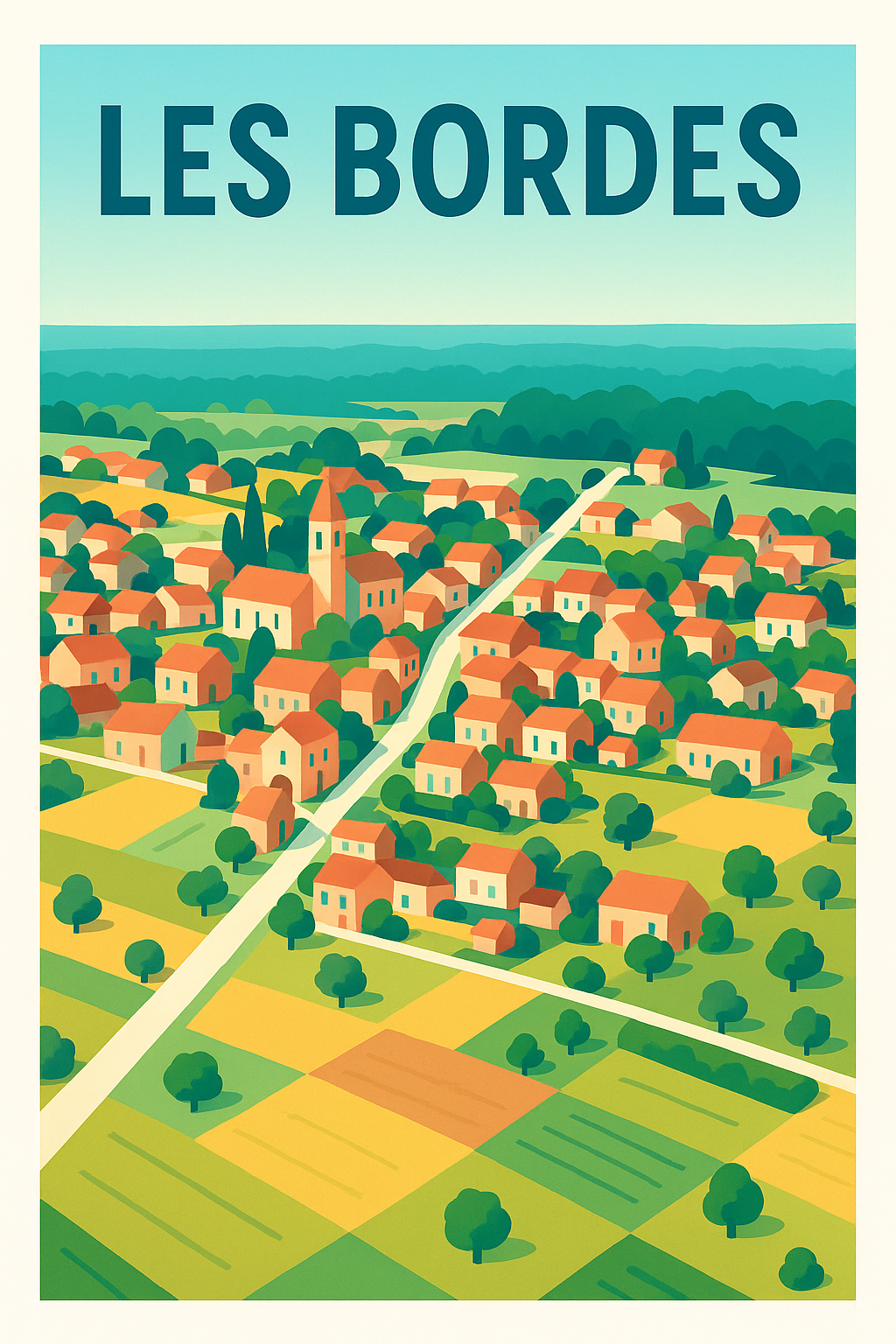 Affiche de Les Bordes - Charme bucolique au cœur de la campagne