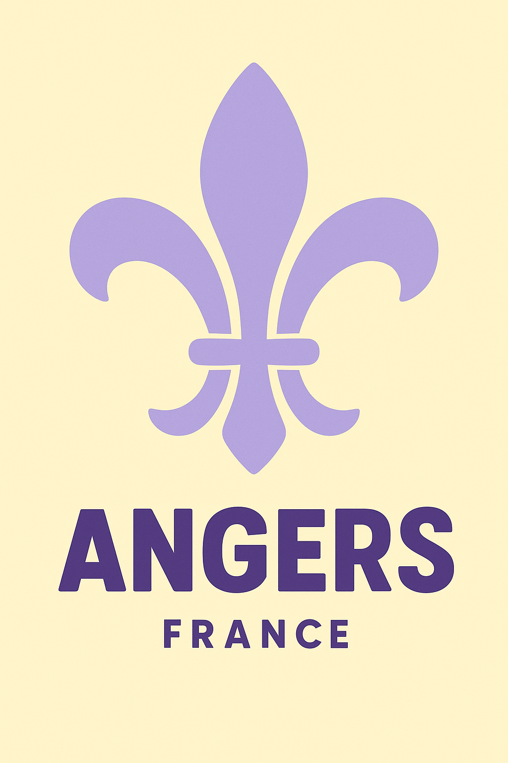 Affiche Angers — Élégance et Histoire en Symbole · poster d'art de Angers