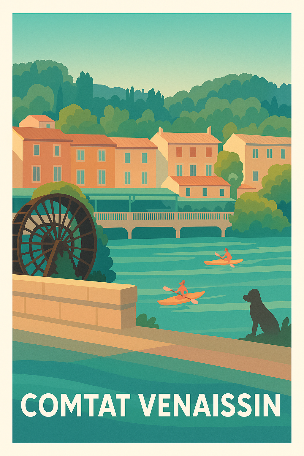 Affiche de Comtat Venaissin - Douceur de vie au fil de l'eau
