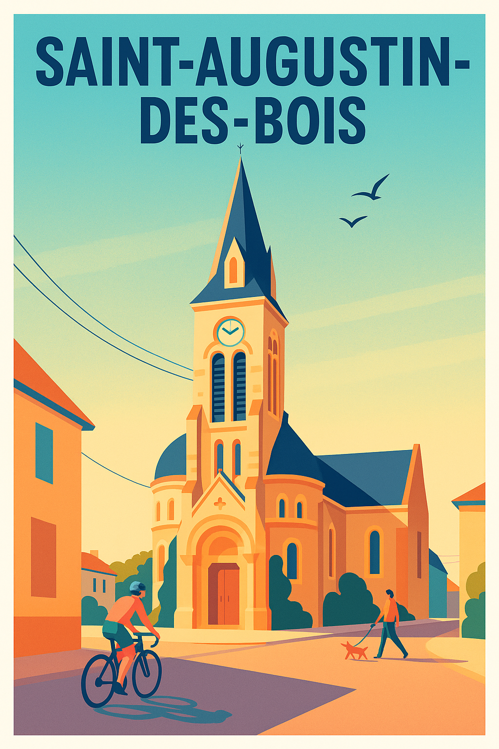 Affiche de Saint-Augustin-des-Bois - Charme et Sérénité au Cœur du Village