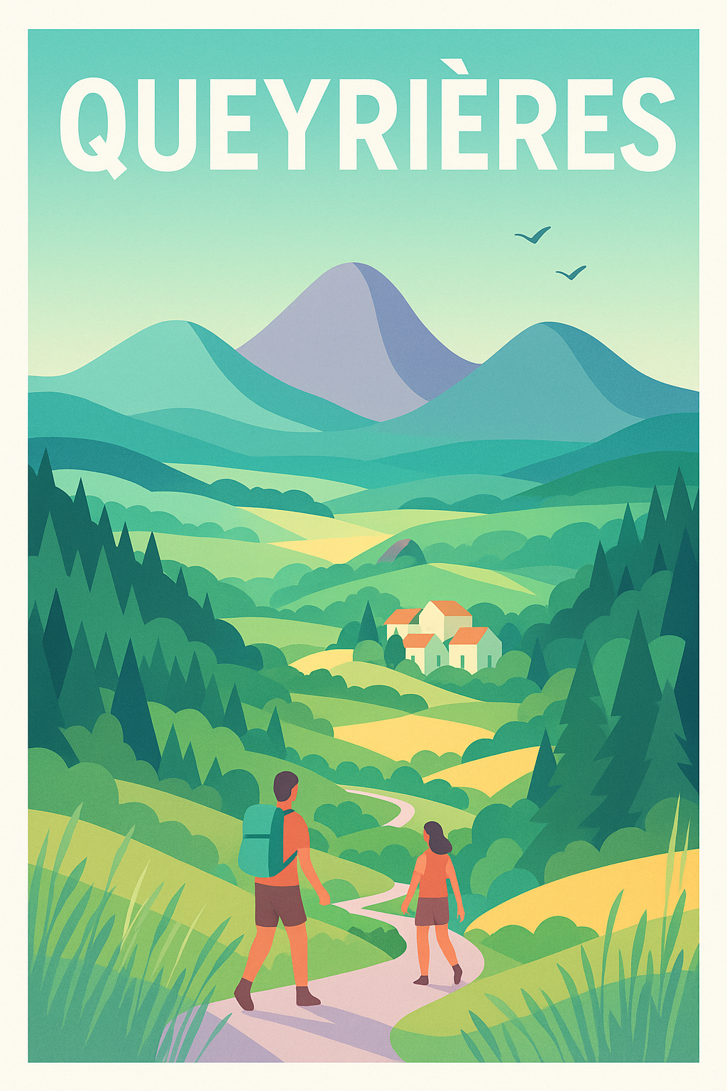 Affiche de Queyrières - Escapade Nature et Sérénité