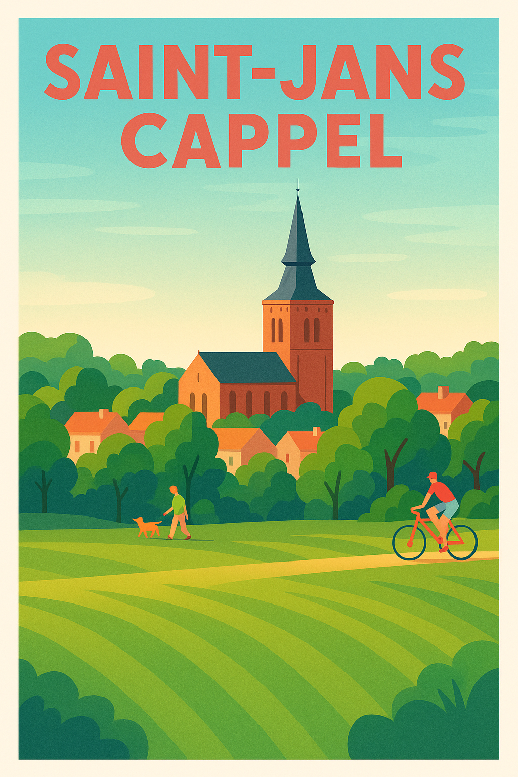 Affiche de Saint-Jans-Cappel - L'écrin de verdure et sérénité