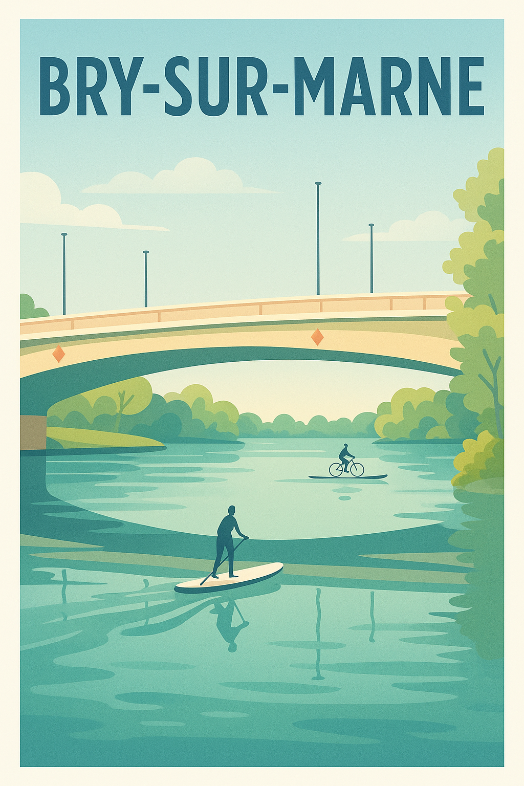 Affiche de Bry-sur-Marne - Évasion et douceur sur la Marne