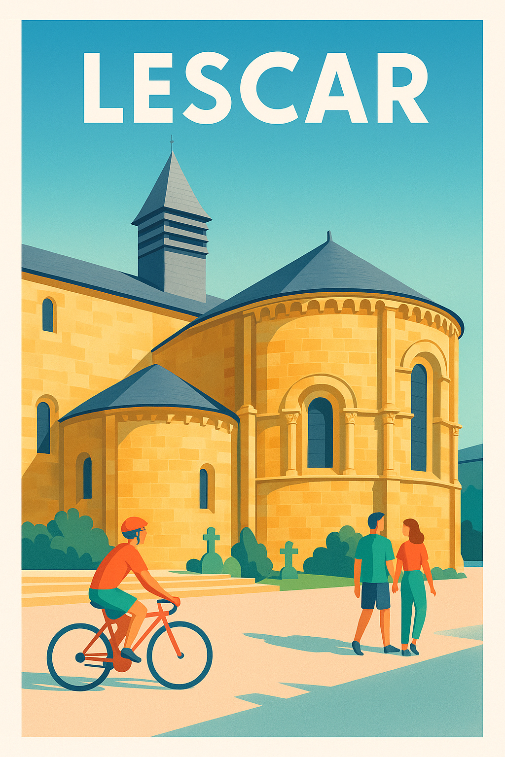 Affiche de Lescar - Charme historique et douceur de vivre