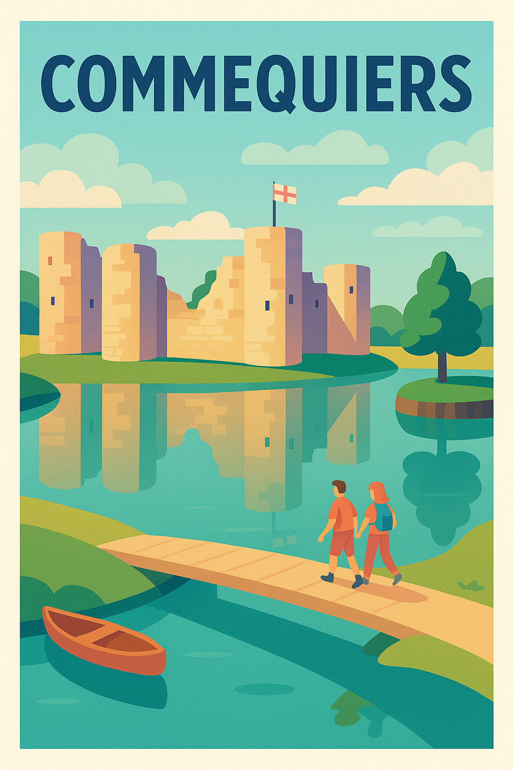 Affiche de Commequiers - Un voyage au cœur de son château emblématique