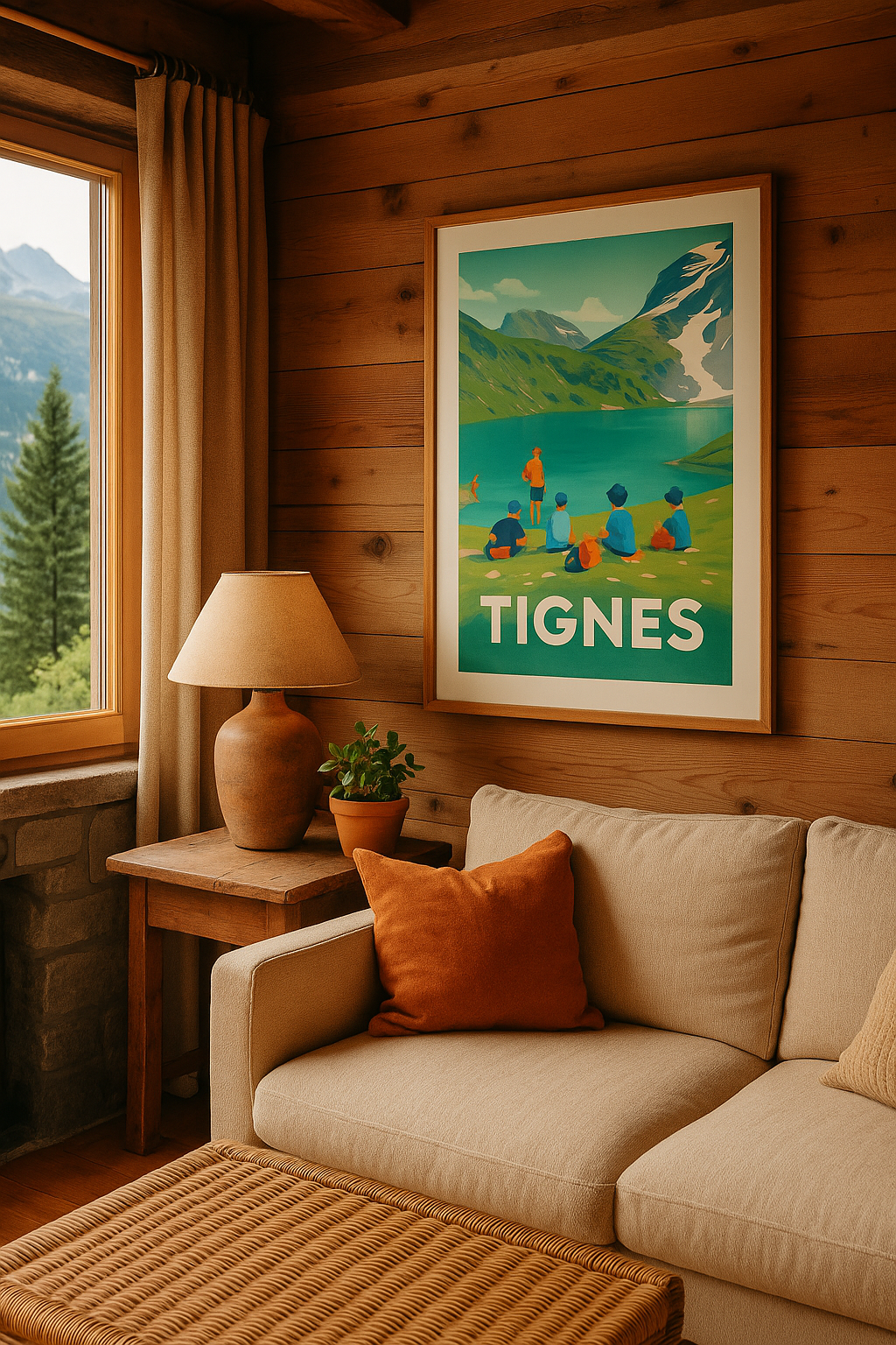 Affiche Tignes — Escapade nature au cœur des Alpes · poster d'art de Tignes