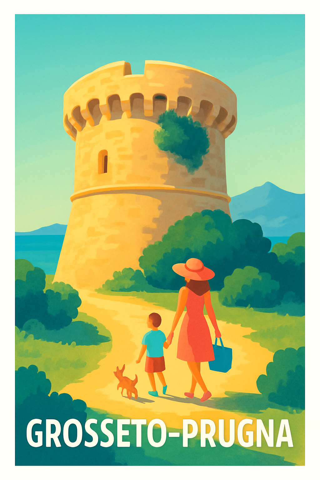 Affiche de Grosseto-Prugna - Escapade ensoleillée en Corse