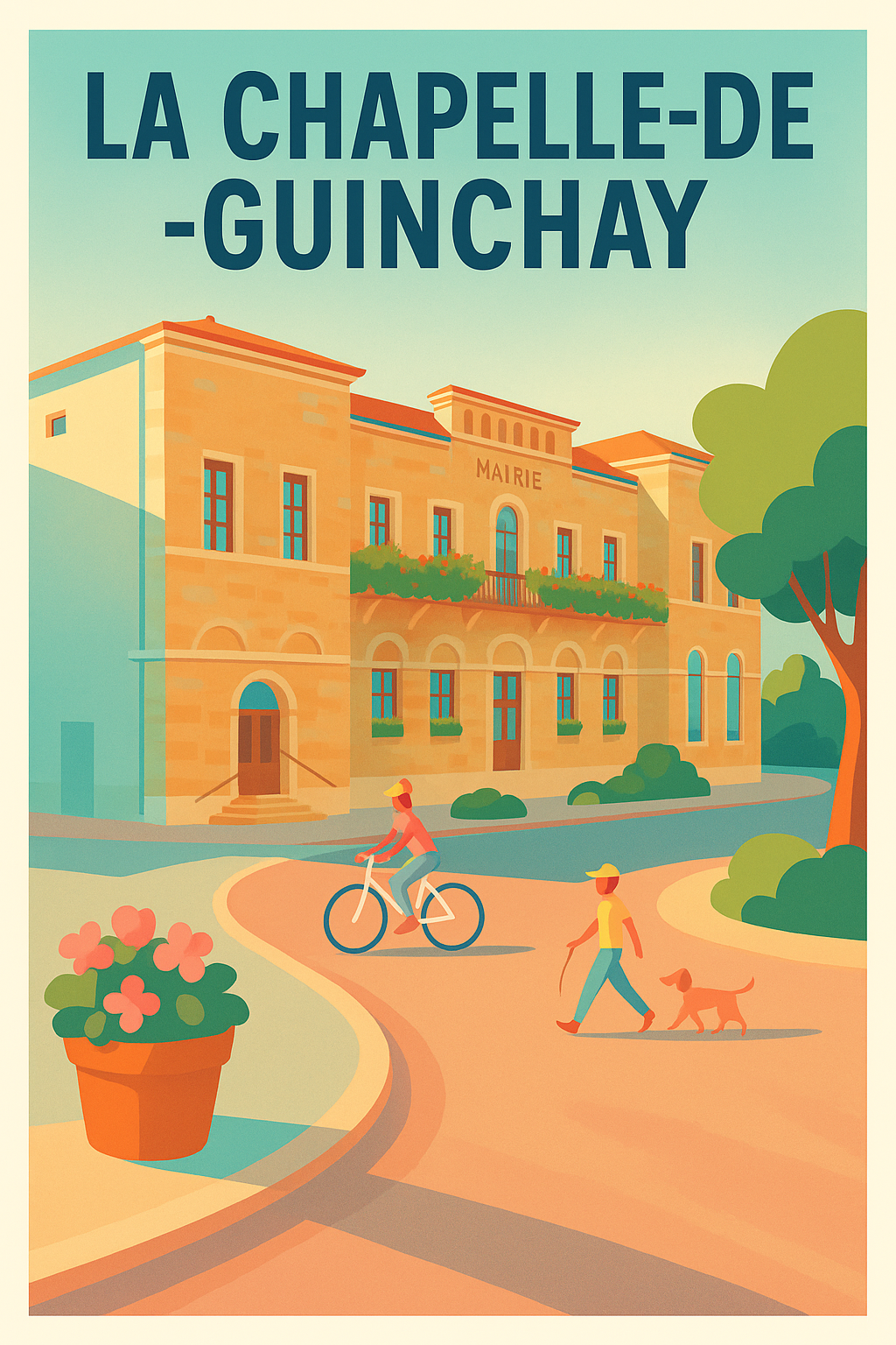 Affiche de La Chapelle-de-Guinchay - Charme et douceur de vie en Bourgogne