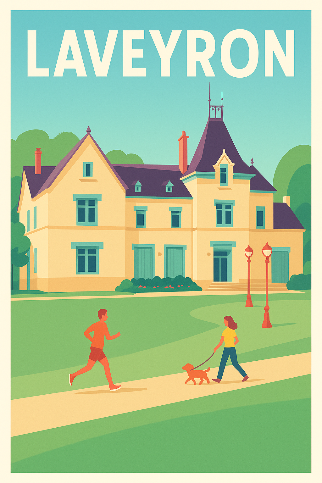 Affiche de Laveyron - Charme et sérénité au cœur du parc