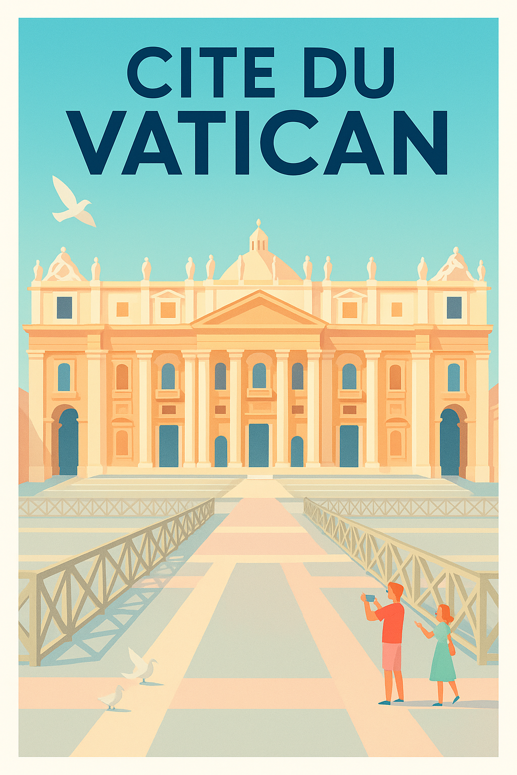 Affiche de Cité du Vatican - L'élégance intemporelle au cœur de la cité papale