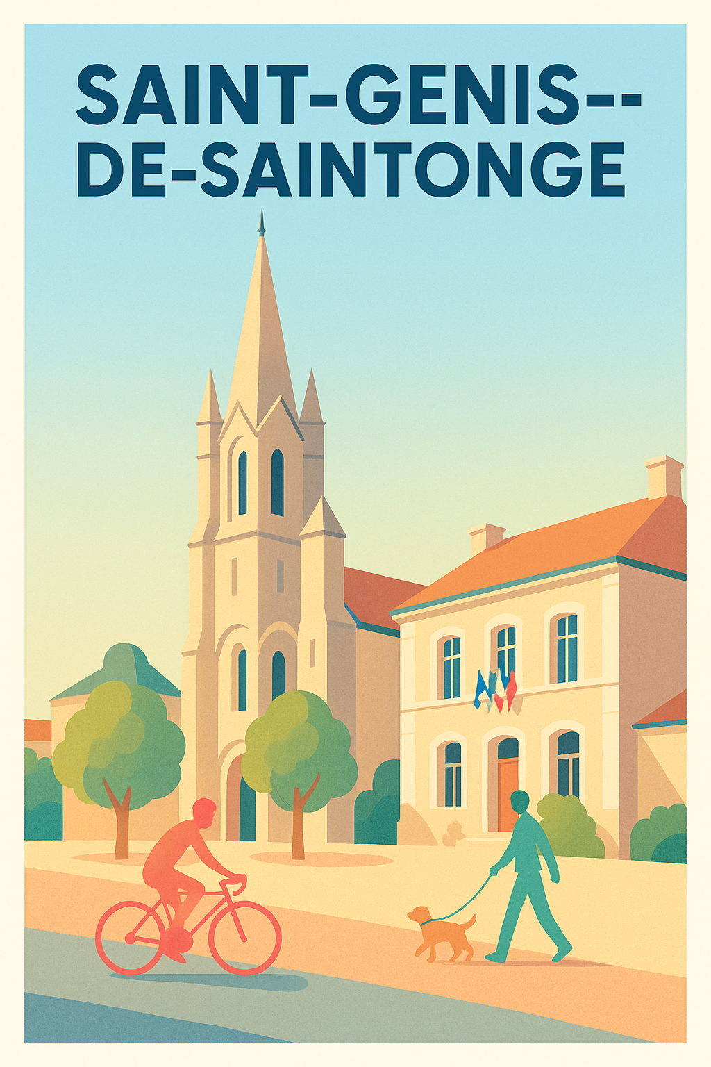 Affiche de Saint-Genis-de-Saintonge - Charme paisible au cœur de la Charente-Maritime