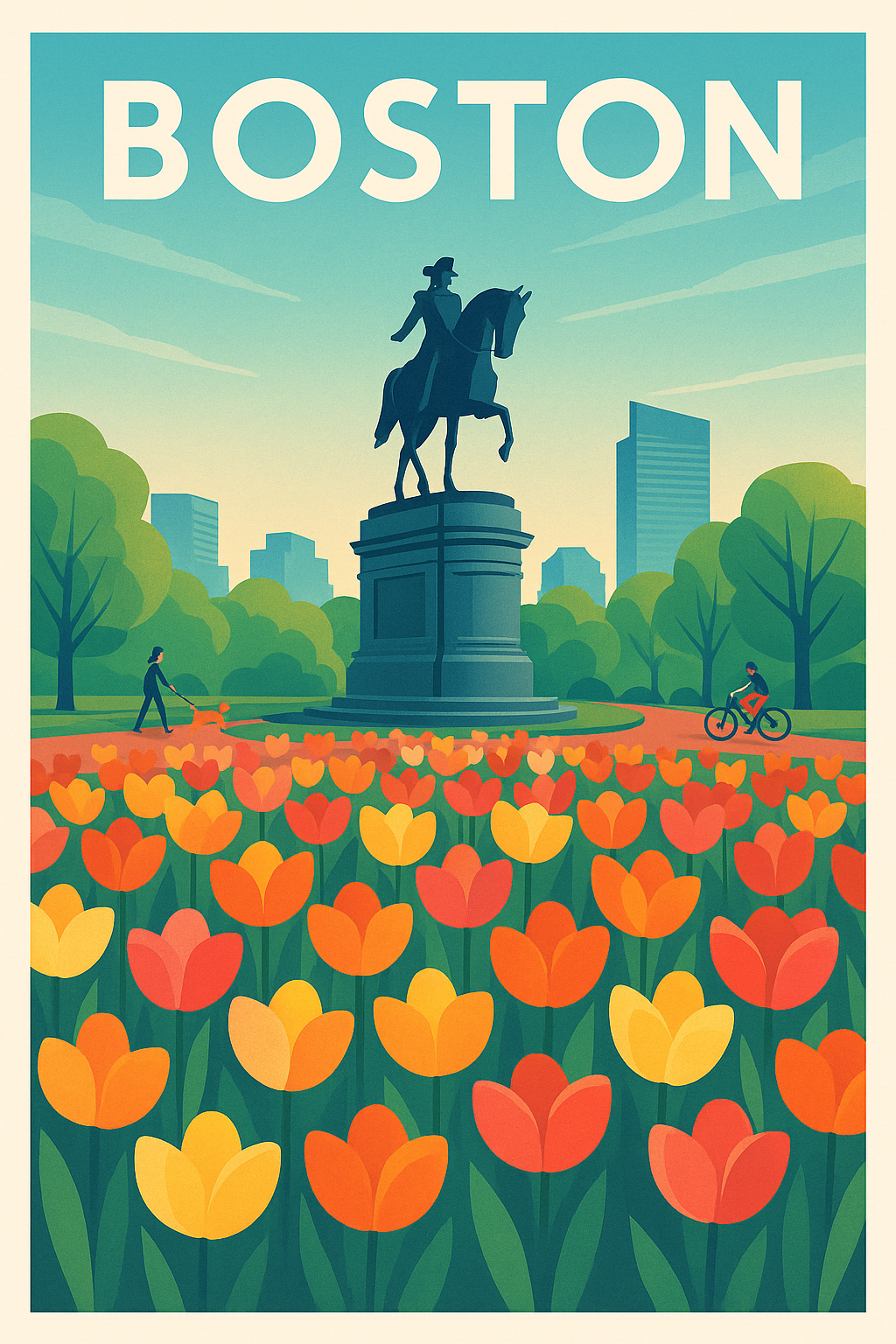 Affiche de Boston - Le charme historique au cœur du parc