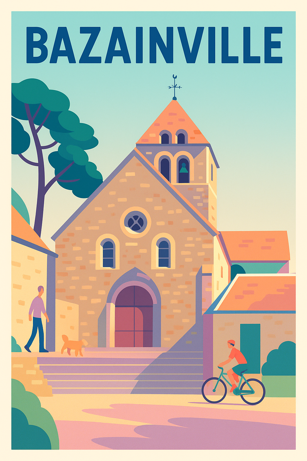 Affiche de Bazainville - Charme paisible et architecture typique