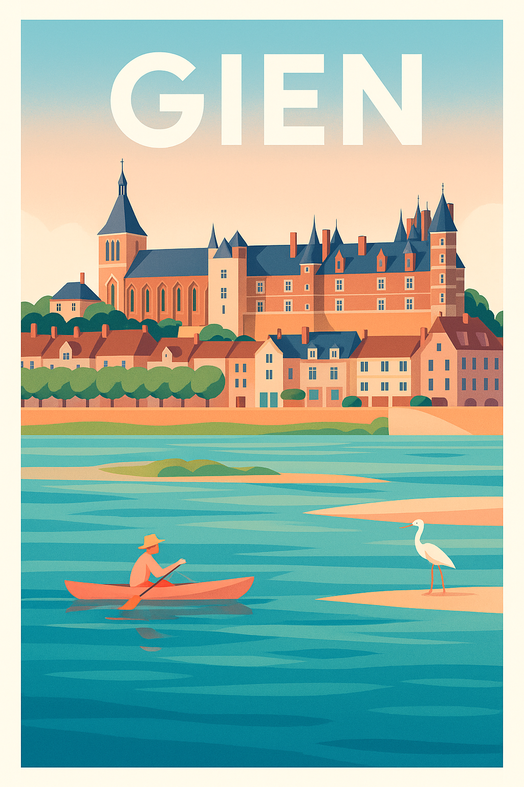 Affiche de Gien - Harmonie sur la Loire