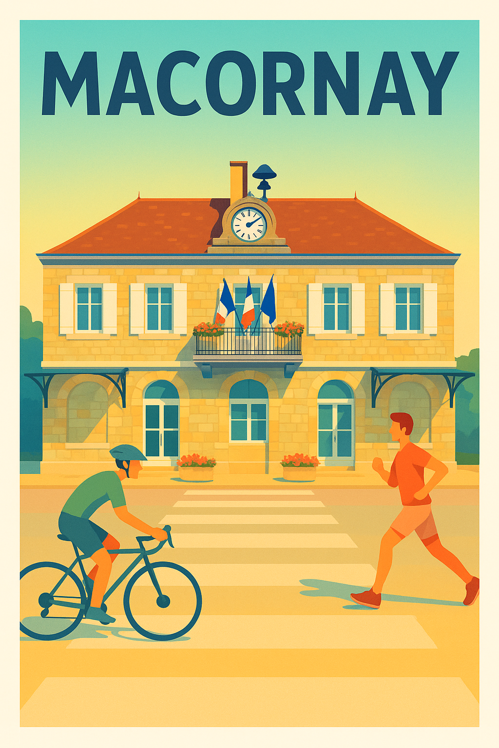 Affiche de Macornay - L'élégance tranquille d'une ville en mouvement