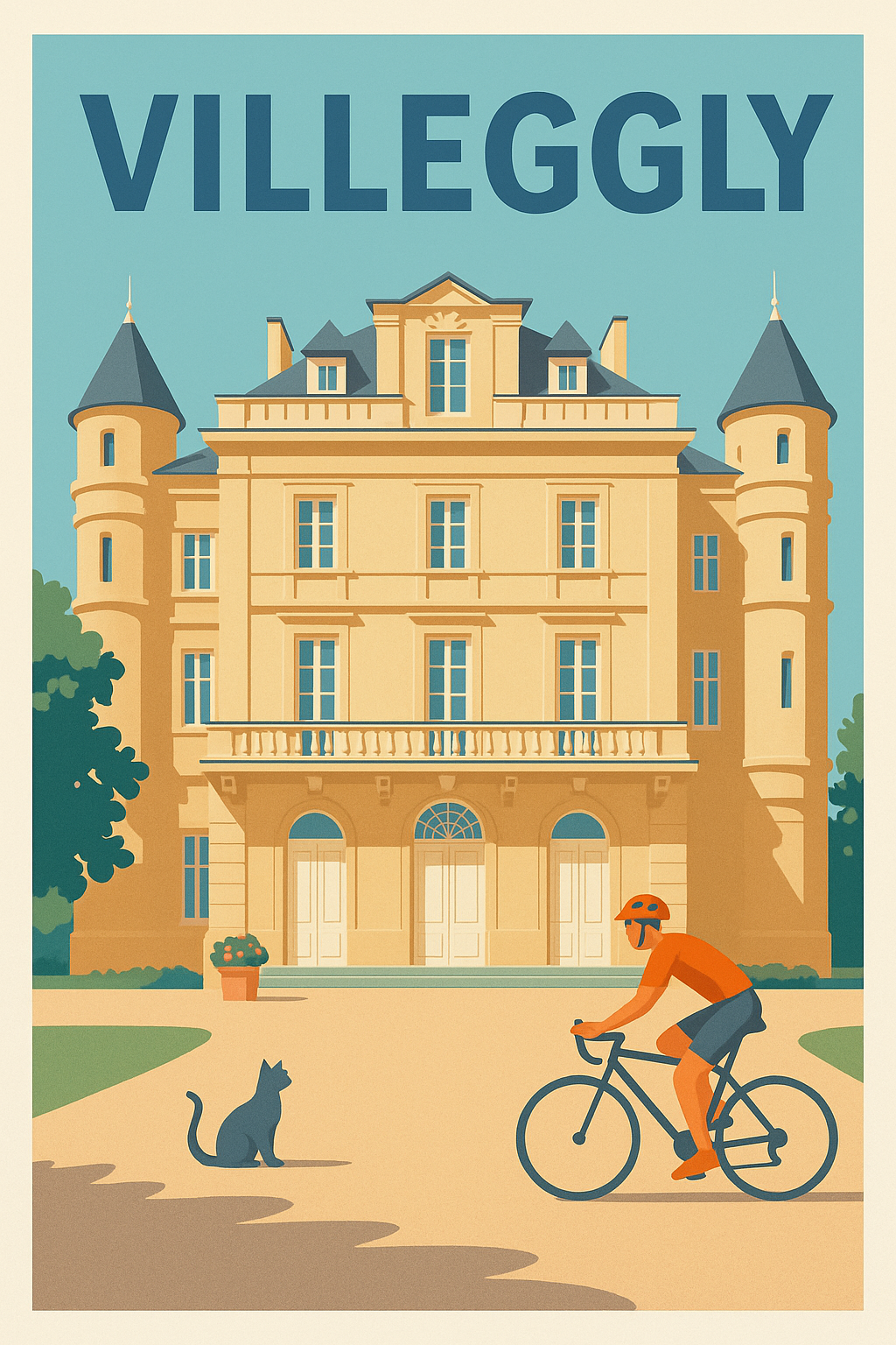 Affiche de Villegly - Élégance et détente à l'ombre du château