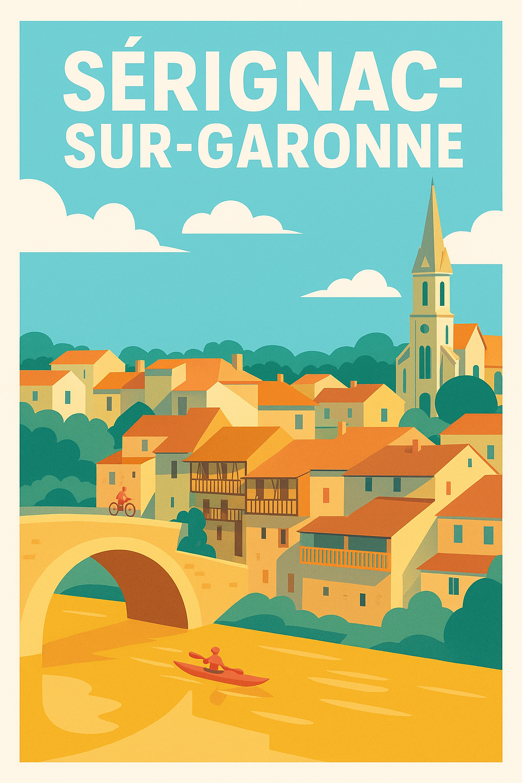 Affiche de Sérignac-sur-Garonne - Charme et douceur de vie au bord de la rivière