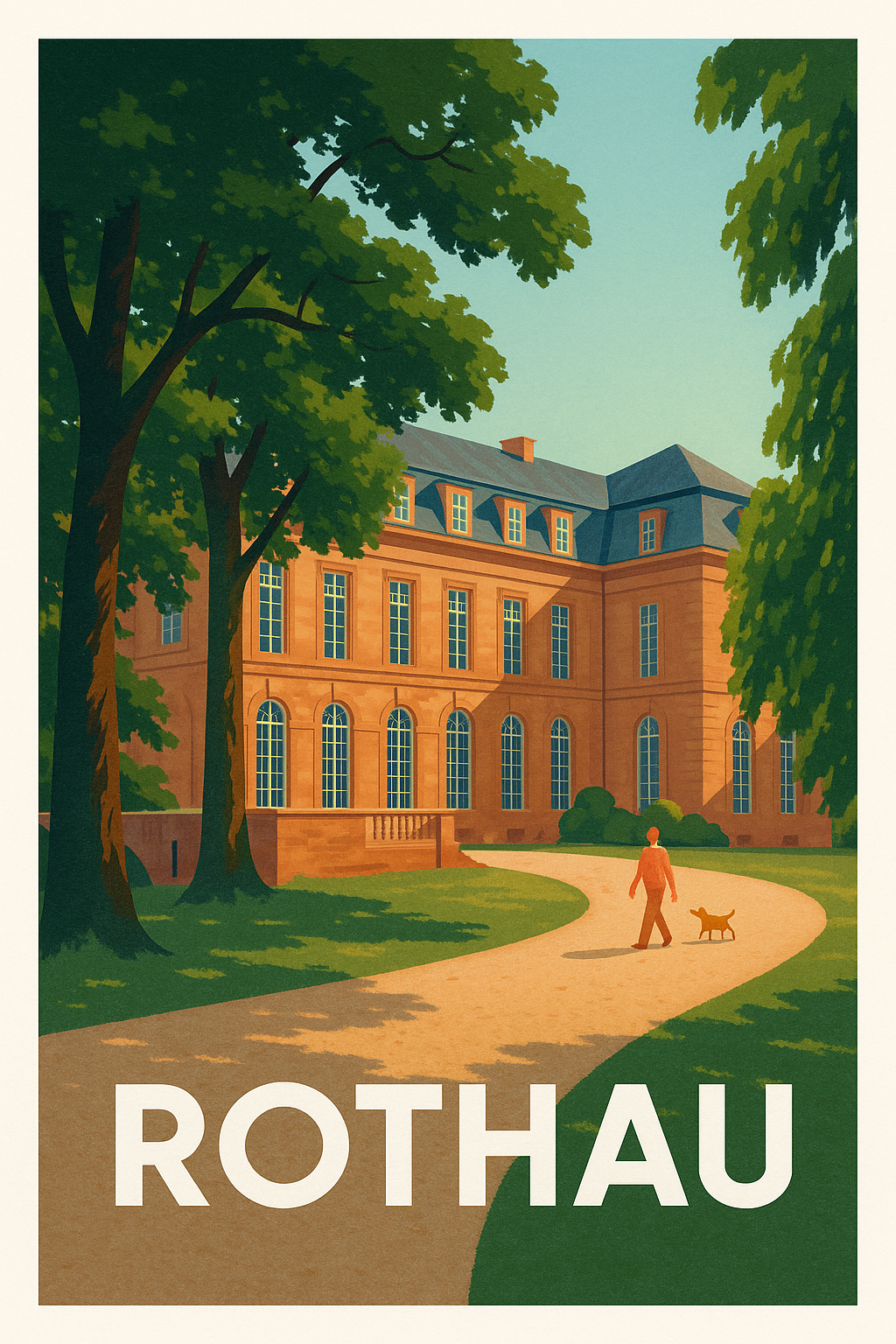 Affiche Rothau — Promenade sereine au cœur du patrimoine · poster d'art de Rothau