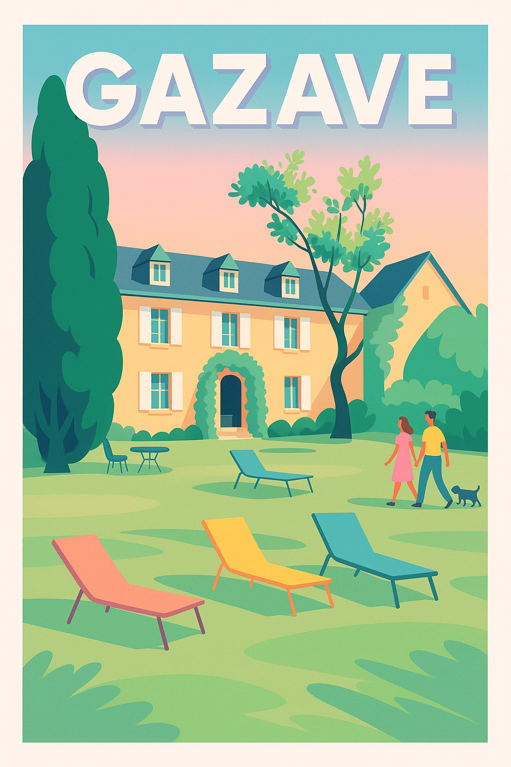 Affiche de Gazave - Évasion et détente au cœur de la campagne