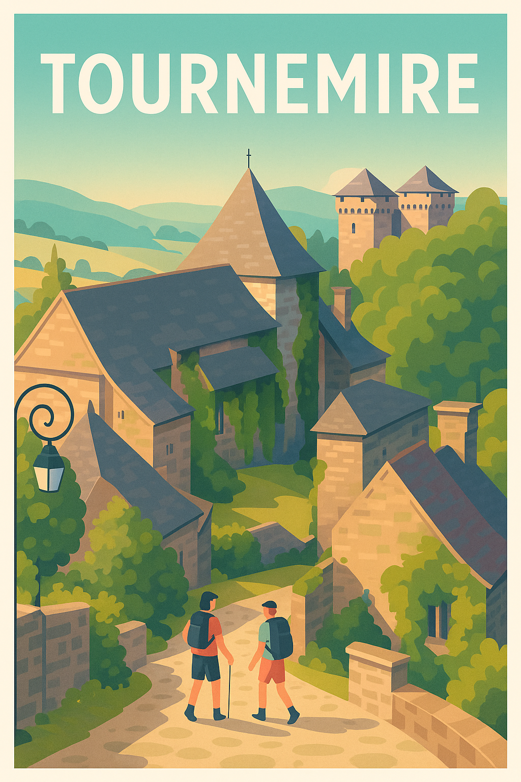 Affiche Tournemire — Village médiéval au charme authentique · poster d'art de Tournemire