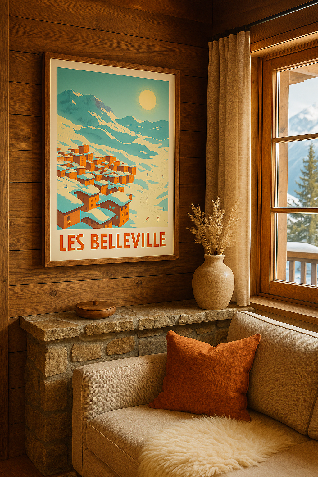 Mise en situation Affiche de Les Belleville - Évasion blanche en montagne