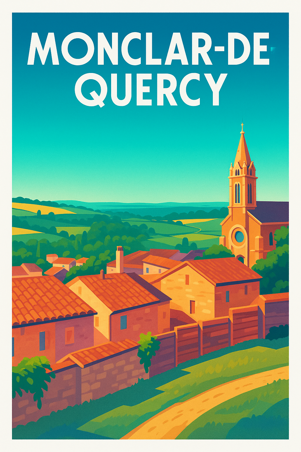 Affiche de Monclar-de-Quercy - Charme et Sérénité en Pays Quercynois