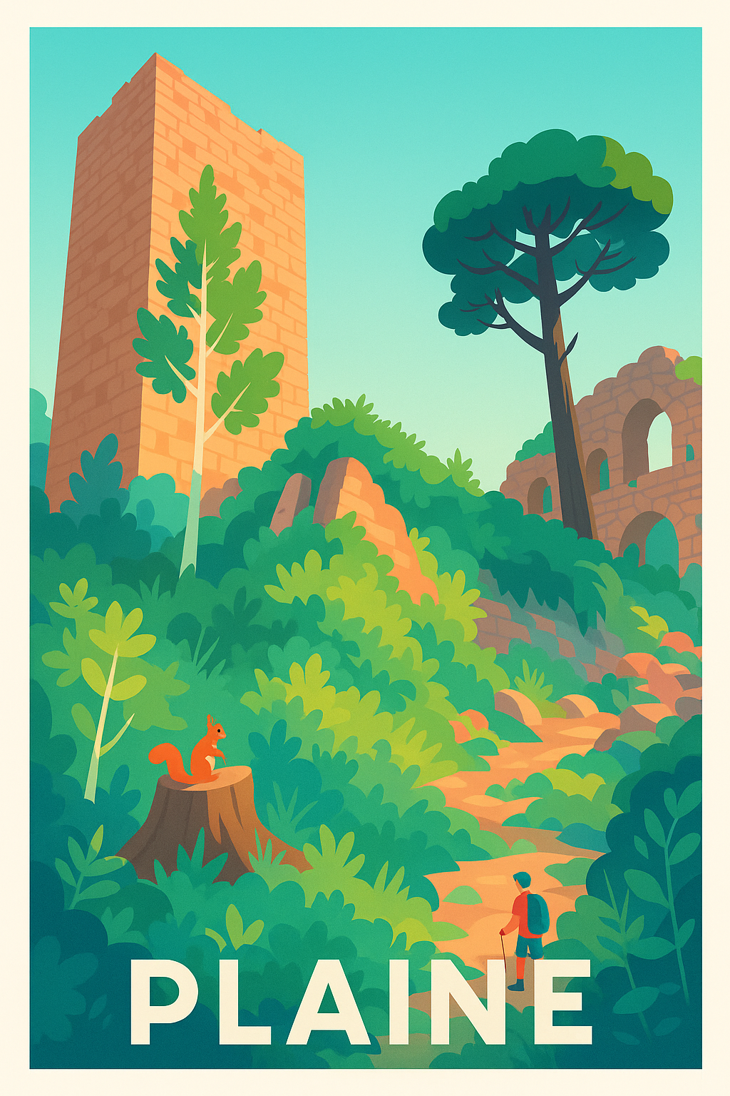 Affiche de Plaine - Évasion nature et patrimoine oublié