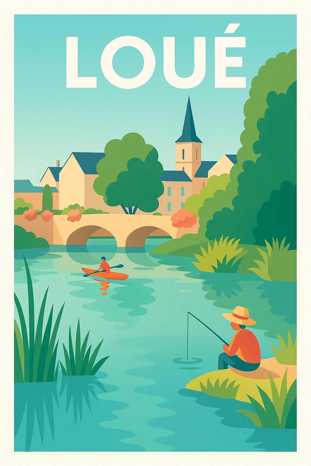 Affiche de Loué - Sérénité au fil de l'eau