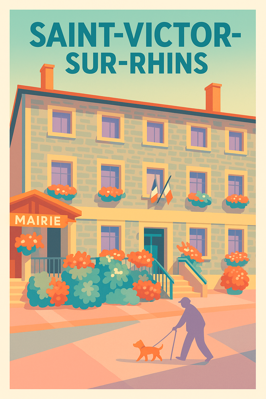 Affiche de Saint-Victor-sur-Rhins - Charme et douceur à la mairie