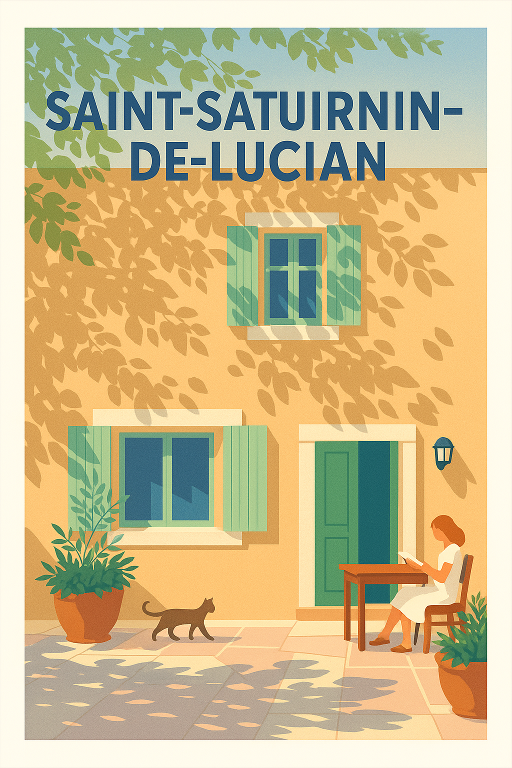 Affiche Puy-Sanières — Évasion nature au cœur des paysages alpins · poster d'art de Puy-Sanières