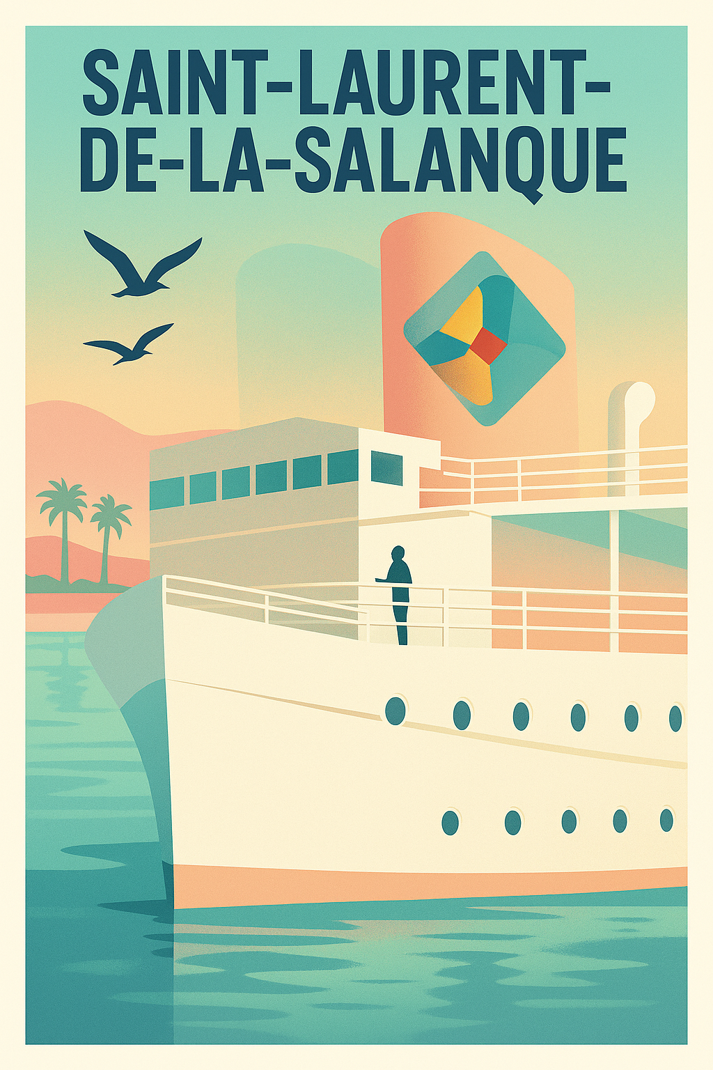 Affiche de Saint-Laurent-de-la-Salanque - L'Élégance Maritime en Affiche