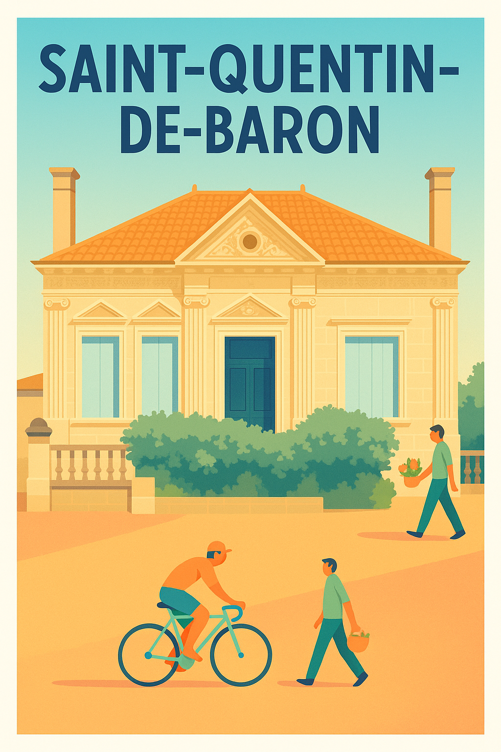 Affiche de Saint-Quentin-de-Baron - Charme et douceur de vivre