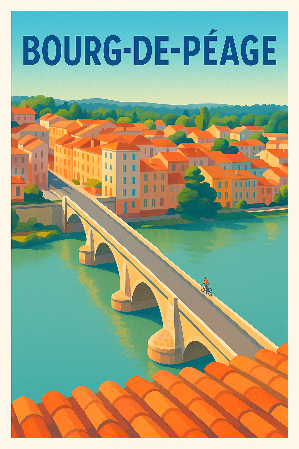 Affiche de Bourg-de-Péage - Charme provençal au fil de l'eau