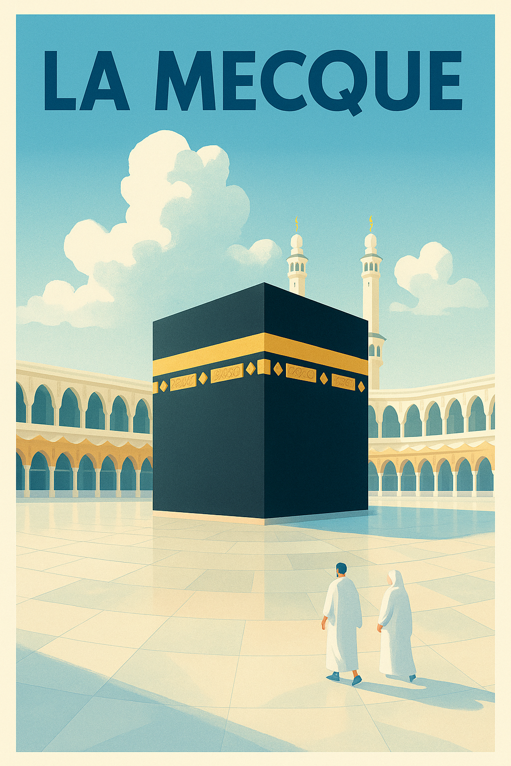 Affiche La Mecque — Splendeur et spiritualité au cœur du pèlerinage · poster d'art de La Mecque