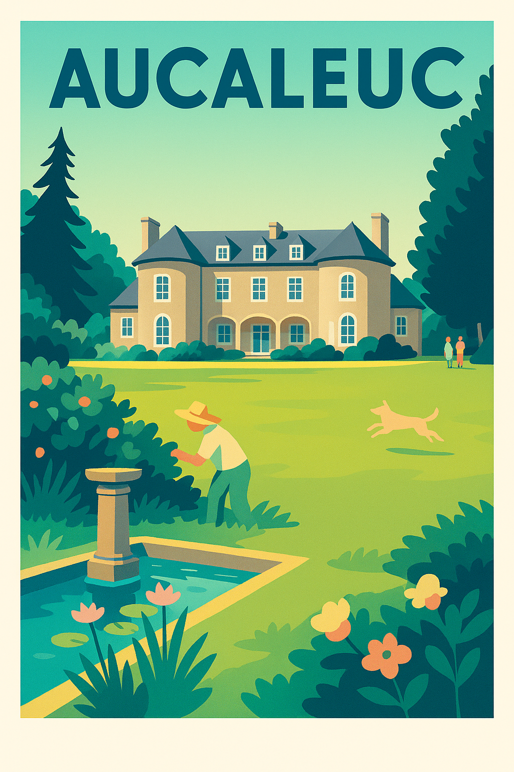Affiche de Aucaleuc - L'élégance paisible d'un domaine champêtre