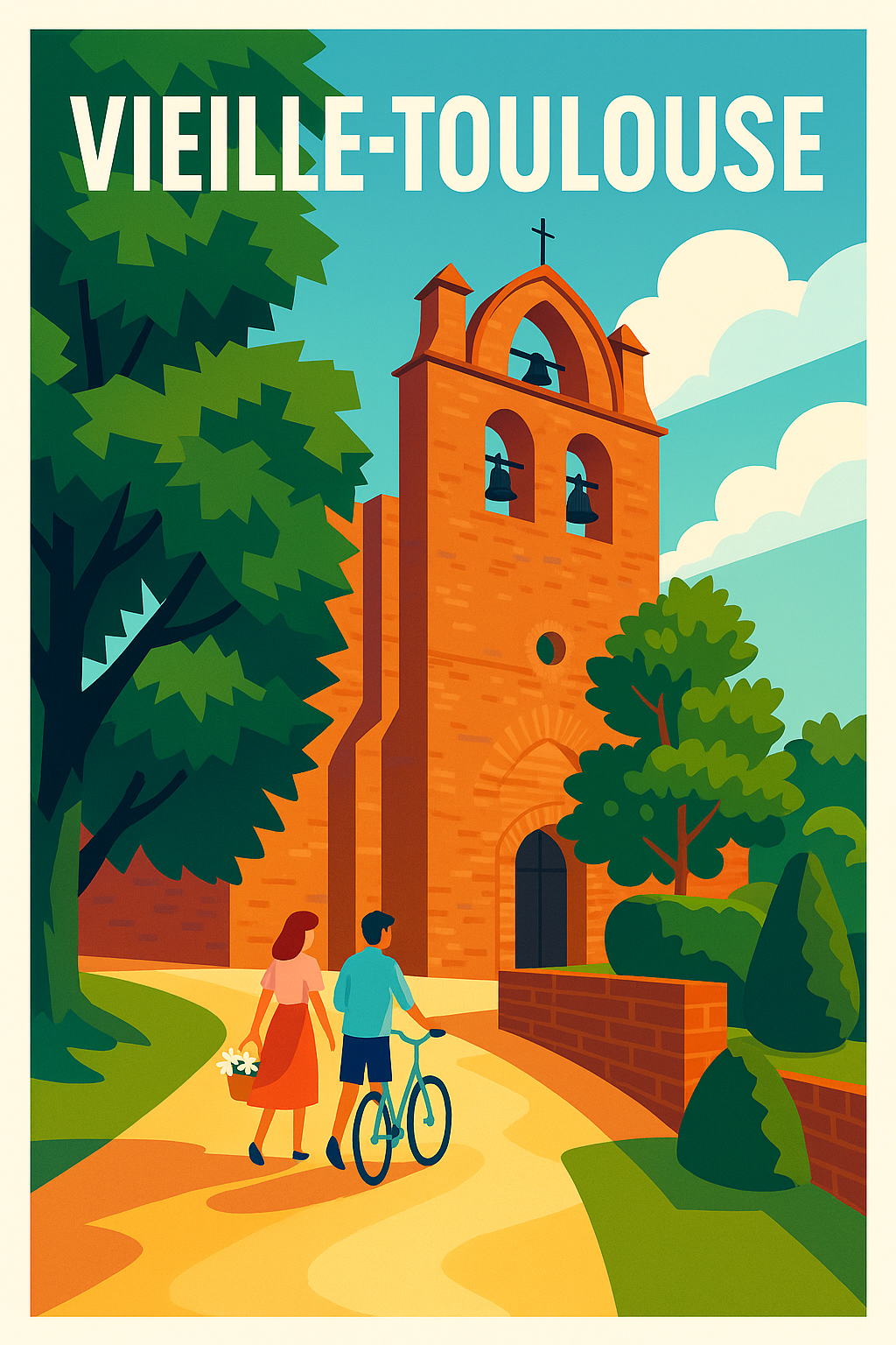 Affiche de Vieille-Toulouse - Charme authentique et sérénité