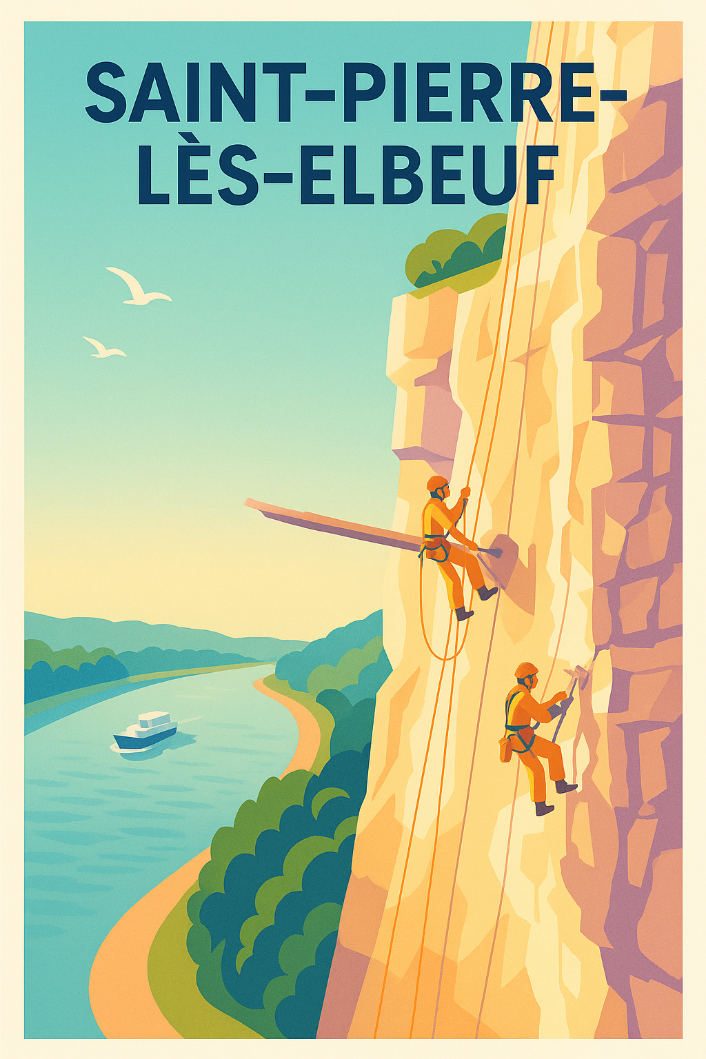 Affiche de Saint-Pierre-lès-Elbeuf - Escalade et nature à l'horizon